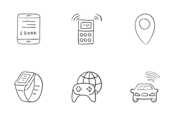Internet Of Things Hand Drawn Icon Pack