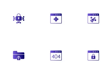 Internet sicherheit Icon Pack