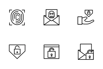 Internet sicherheit Symbolpack