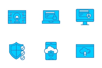 Internet sicherheit Symbolpack