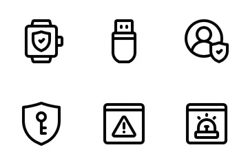 Internet sicherheit Icon Pack