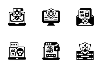 Internet sicherheit Icon Pack