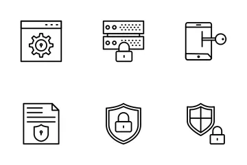 Internet sicherheit Icon Pack