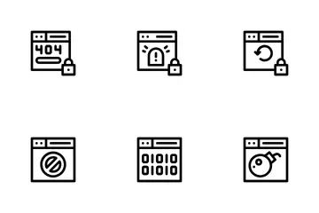 Internet sicherheit Symbolpack