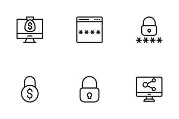 Internet sicherheit Symbolpack