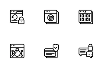 Internet sicherheit Icon Pack