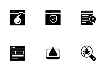 Internet sicherheit Icon Pack