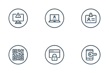 Internet sicherheit Icon Pack