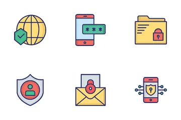 Internet-Sicherheit Symbolpack