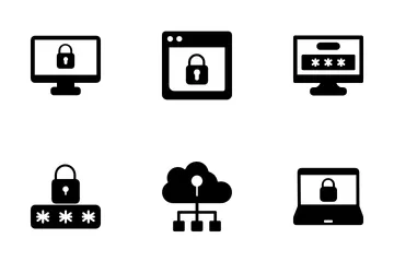 Internet-Sicherheit Symbolpack