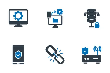 Internet-Sicherheit Symbolpack