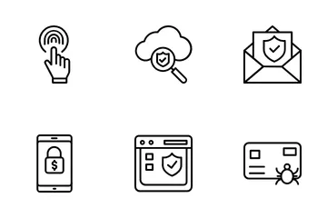 Internet-Sicherheit Symbolpack