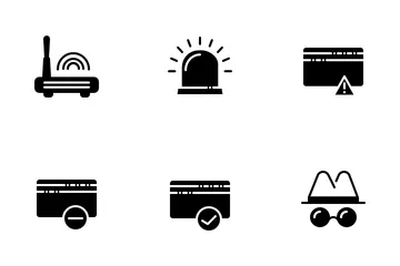 Internet & Sicherheit Solides Symbol Symbolpack