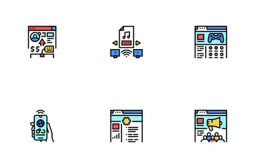 Internet Soziale Medien Symbolpack