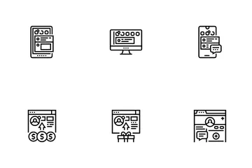 Internet Soziale Medien Symbolpack