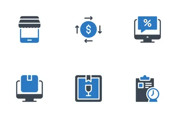 Internet y marketing digital Paquete de Iconos