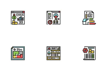 Inventory Analytics And Report Icon Pack
