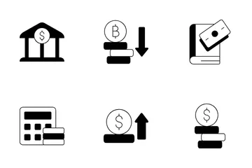 Inversión de las empresas Paquete de Iconos