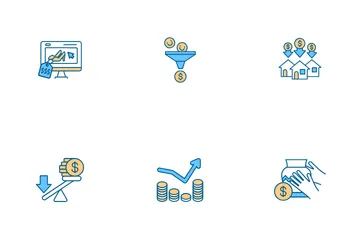 Inversión de las empresas Paquete de Iconos