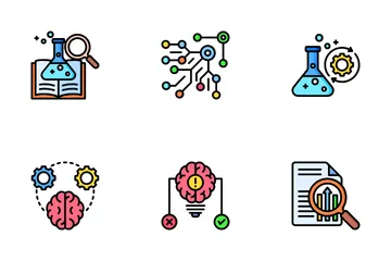 Investigación científica Paquete de Iconos