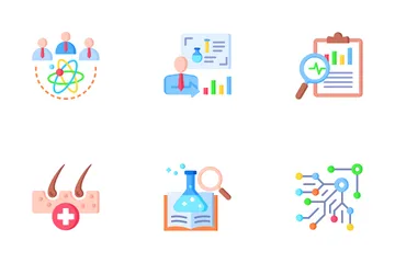 Investigación científica Paquete de Iconos