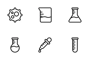 LABORATORIO E INVESTIGACIÓN Paquete de Iconos