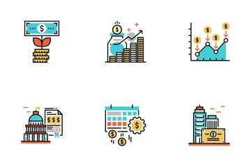 Investment Flat Outline - Asset Allocation Icon Pack