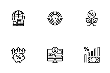 Investor Financial Icon Pack