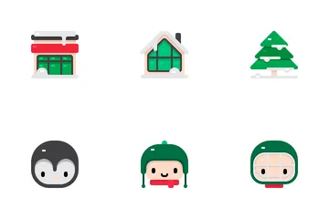 Navidad de invierno Paquete de Iconos