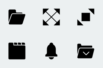 IOS And Android Glyphs Icon Pack