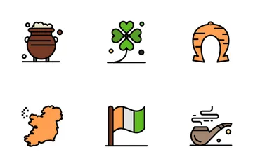 Ireland Independence Day Icon Pack
