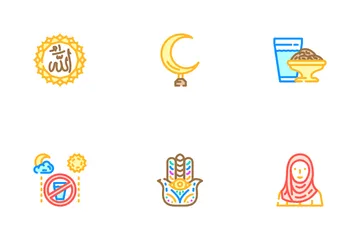 Ramadán islámico Paquete de Iconos