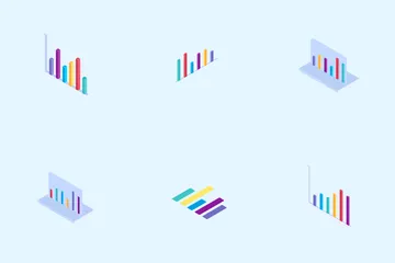 Isometric Graph Icon Pack