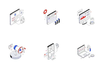 Isometric Marketing Icon Pack