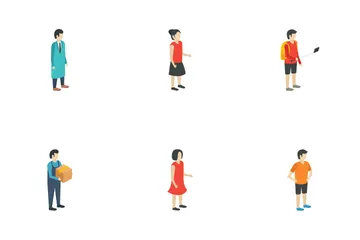 Isometric People Icon Pack
