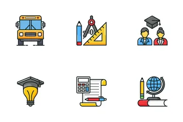 Formazione scolastica Icon Pack