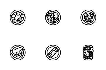 Italian Cuisine Food Pasta Icon Pack