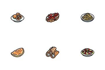 Italian Cuisine Food Pasta Icon Pack