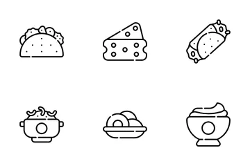 Italienisches Essen Symbolpack