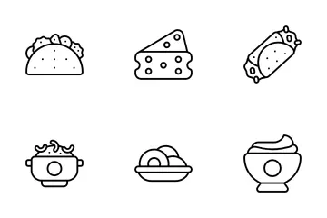 Italienisches Essen Symbolpack