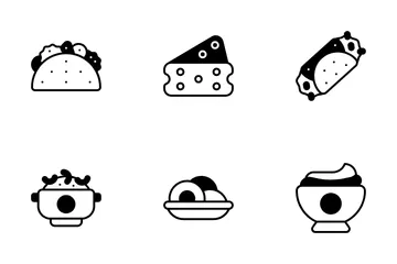 Italienisches Essen Icon Pack