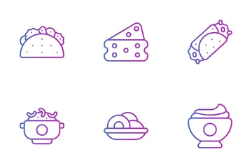 Italienisches Essen Symbolpack