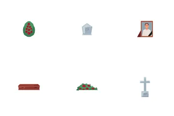 Items About Funeral Icon Pack