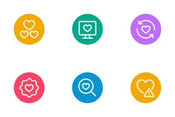 J'aime et j'aime Vol-2 Pack d'Icônes