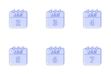 January Date Icon Pack