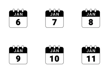 January Date Icon Pack