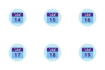 January Date Icon Pack