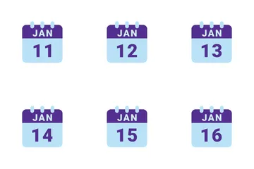 January Date Icon Pack