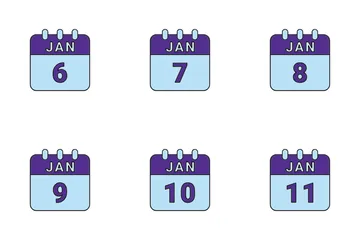 January Date Icon Pack