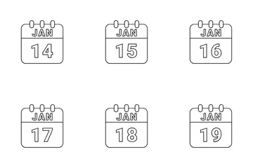 January Date Icon Pack